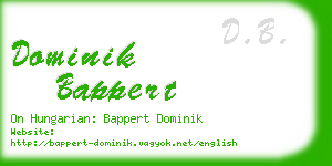 dominik bappert business card